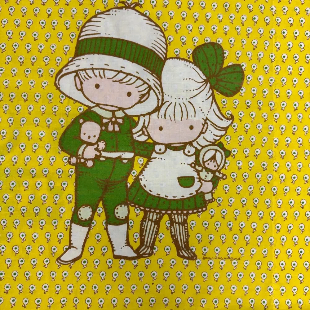 VTG Utica 1973 Joan Walsh Anglund Friends Standard Pillowcase 21 x 31